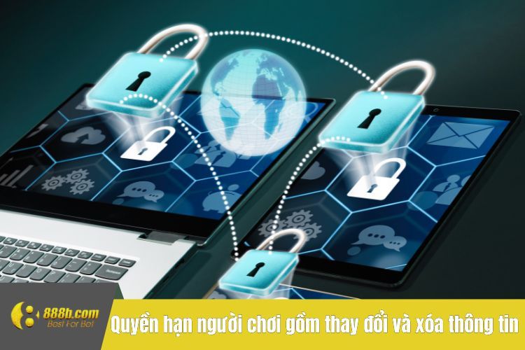 Quyền hạn của người chơi gồm thay đổi và xóa thông tin